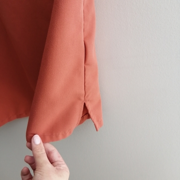 Figs Catarina One Pocket Short Sleeve Scrub Top Limited Edition Orange Small - Picture 7 of 13